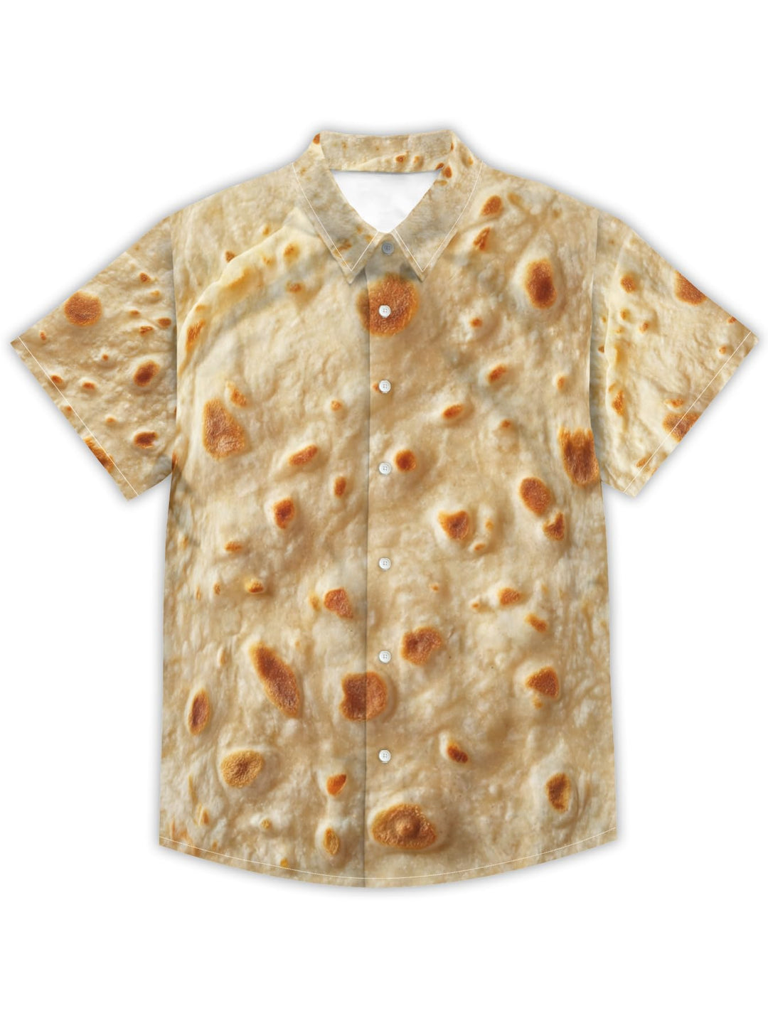 Tortilla Print Hawaiian Shirt  Button Down Shirt