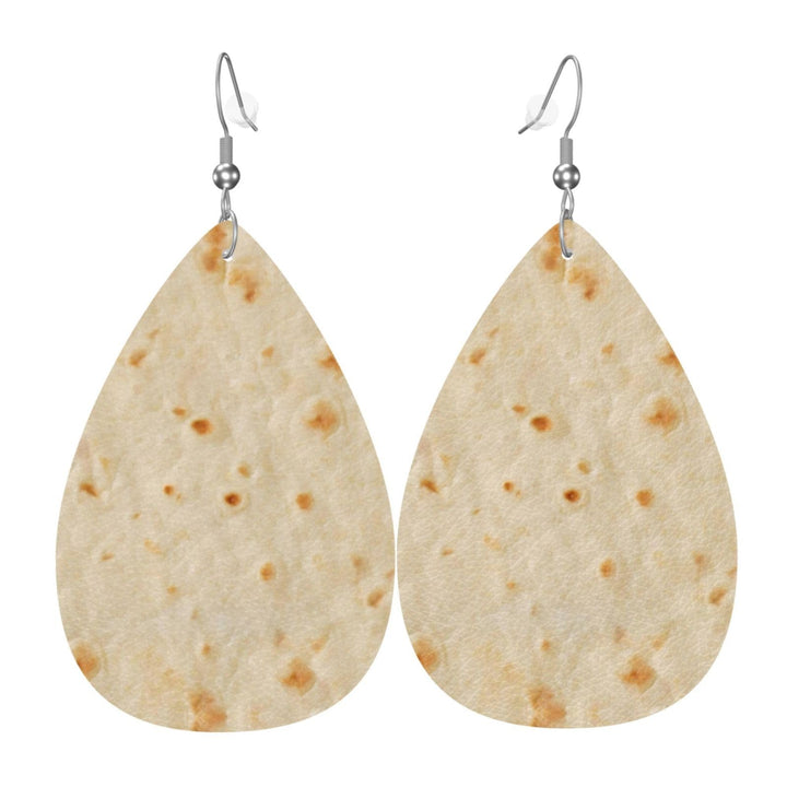 Tortilla Earrings Teardrop Earrings Lightweight Dangle for Women Gifts Dainty Jewelry