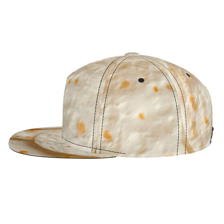 Tortilla Flat Brim Hat Adjustable Snapback Cap for Men Women Baseball Cap Hip Hop Style Black