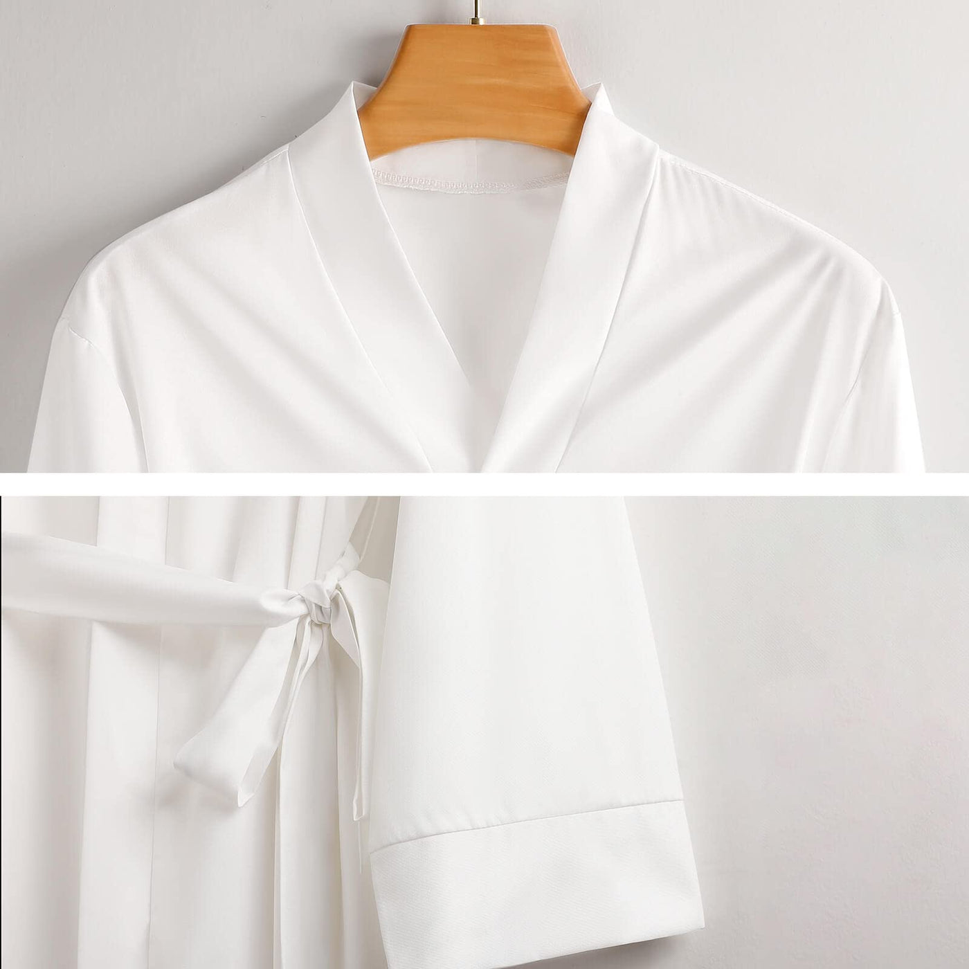 Burrito Tortilla Pattern Women's Nightshirt Long Sleeve Nightgown V-Neck Sleepwear Casual Pajama Dress L