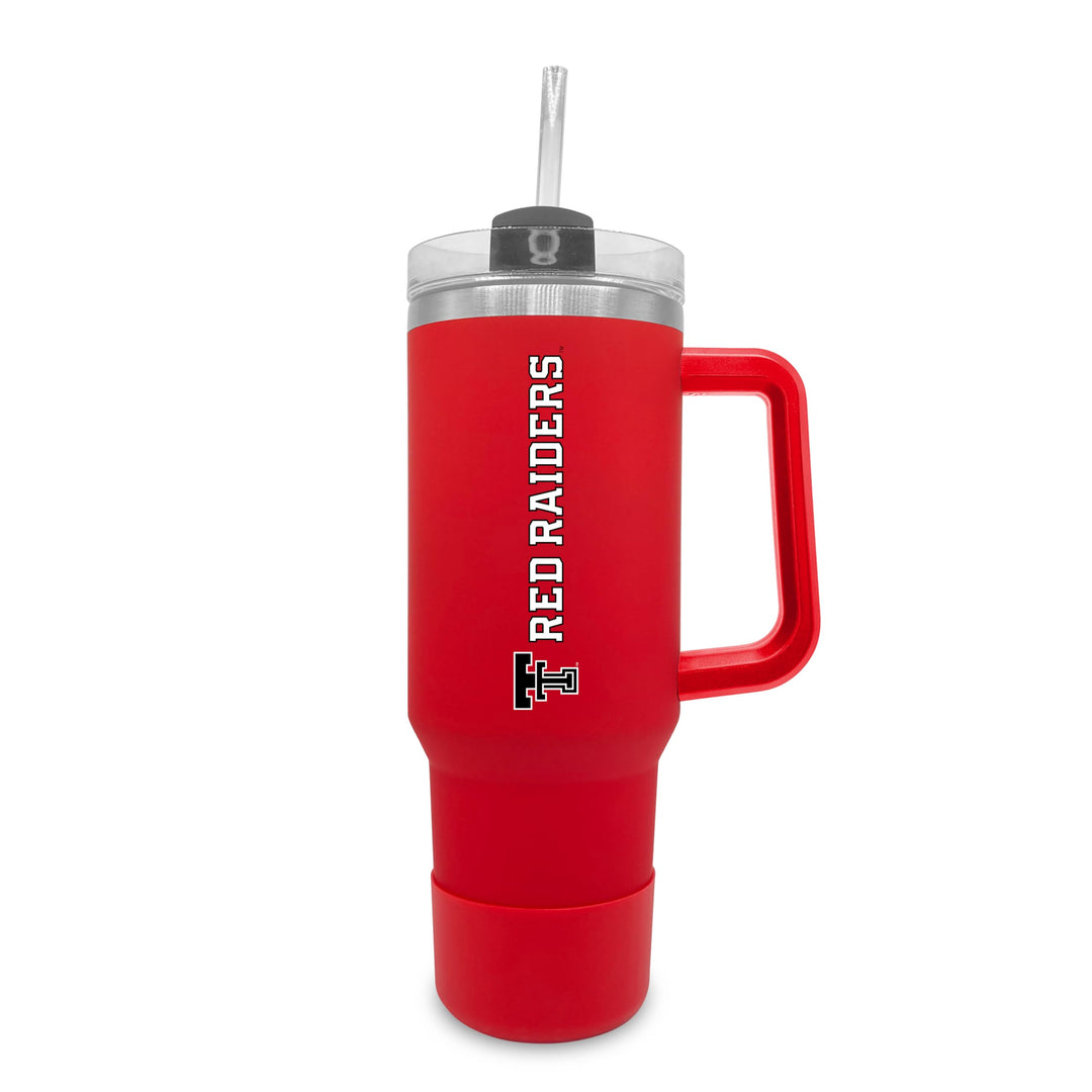 The Fanatic Group Texas Tech University 40oz. Tumbler with Handle and Straw - Red