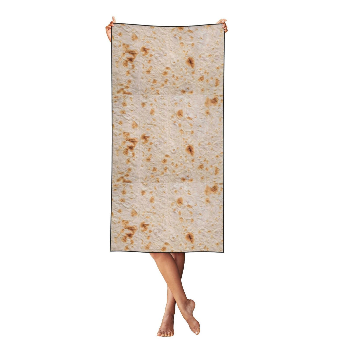 Xiso Ver Tortilla Print Microfiber Bath Towel Luxury Bath Sheet 27.5" x 55" Highly Absorbent Soft Beach Towels for Bath Fitness, Bathroom, Shower, Yoga