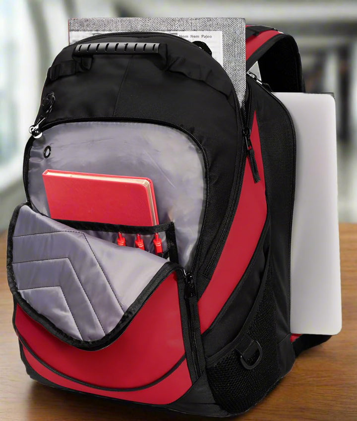 Broad Bay Texas Tech Backpack Official TTU Laptop Computer Bag (RED)