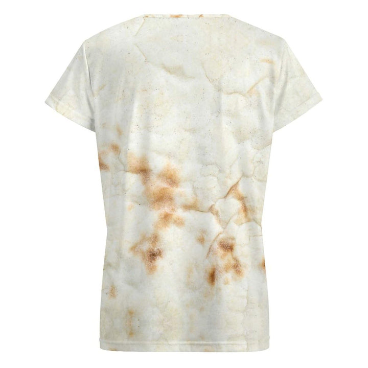 SDERDZSE Giant Flour Tortilla Taco Short Sleeve Shirts for Women Casual Tops Blouse Summer Vacation T Shirt M Black
