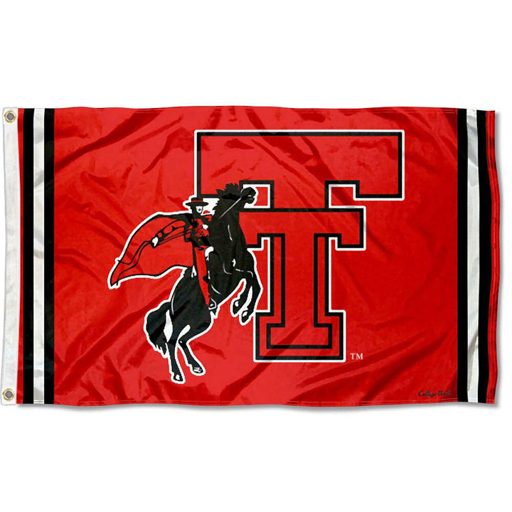 College Flags &amp; Banners Co. Texas Tech Red Raiders Vintage Retro Throwback 3x5 Banner Flag