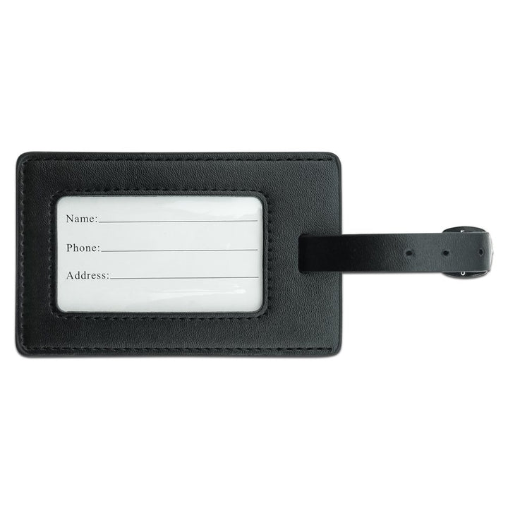 Texas Tech University Raiders Logo Rectangle Leather Luggage Card ID Tag