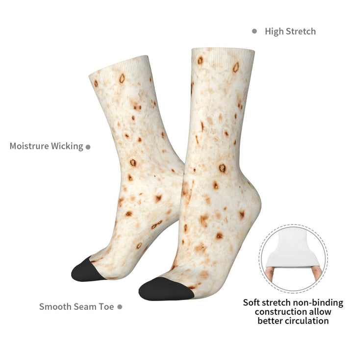 Tortilla Socks For Men Women Soft Breathable Crew Socks Athletic Socks