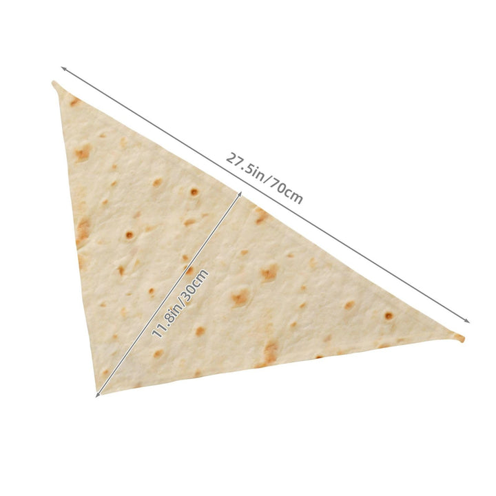 Tortilla Bandana for Dogs, Adjustable Decorative Triangular Pet Scarf for Holidays, Photos &amp; Birthday Parties