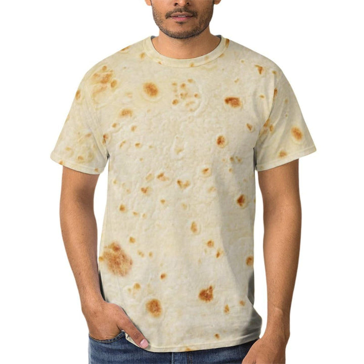 Crewneck Short Sleeve Shirt Tortilla Pattern