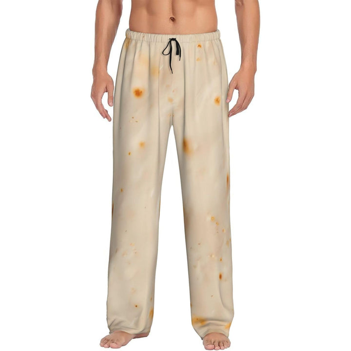 Tortilla Print Mens Pajama Sleepwear Lounge Pants For Men With Drawstring &amp; Pockets