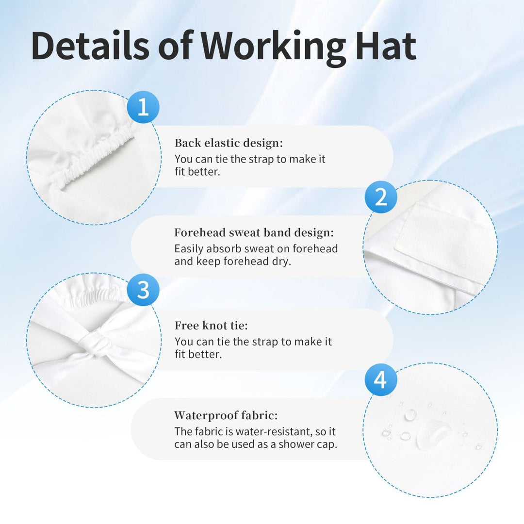 Pioyoku Tortilla 1 Pattern Breathable Work Cap, Adjustable Women&