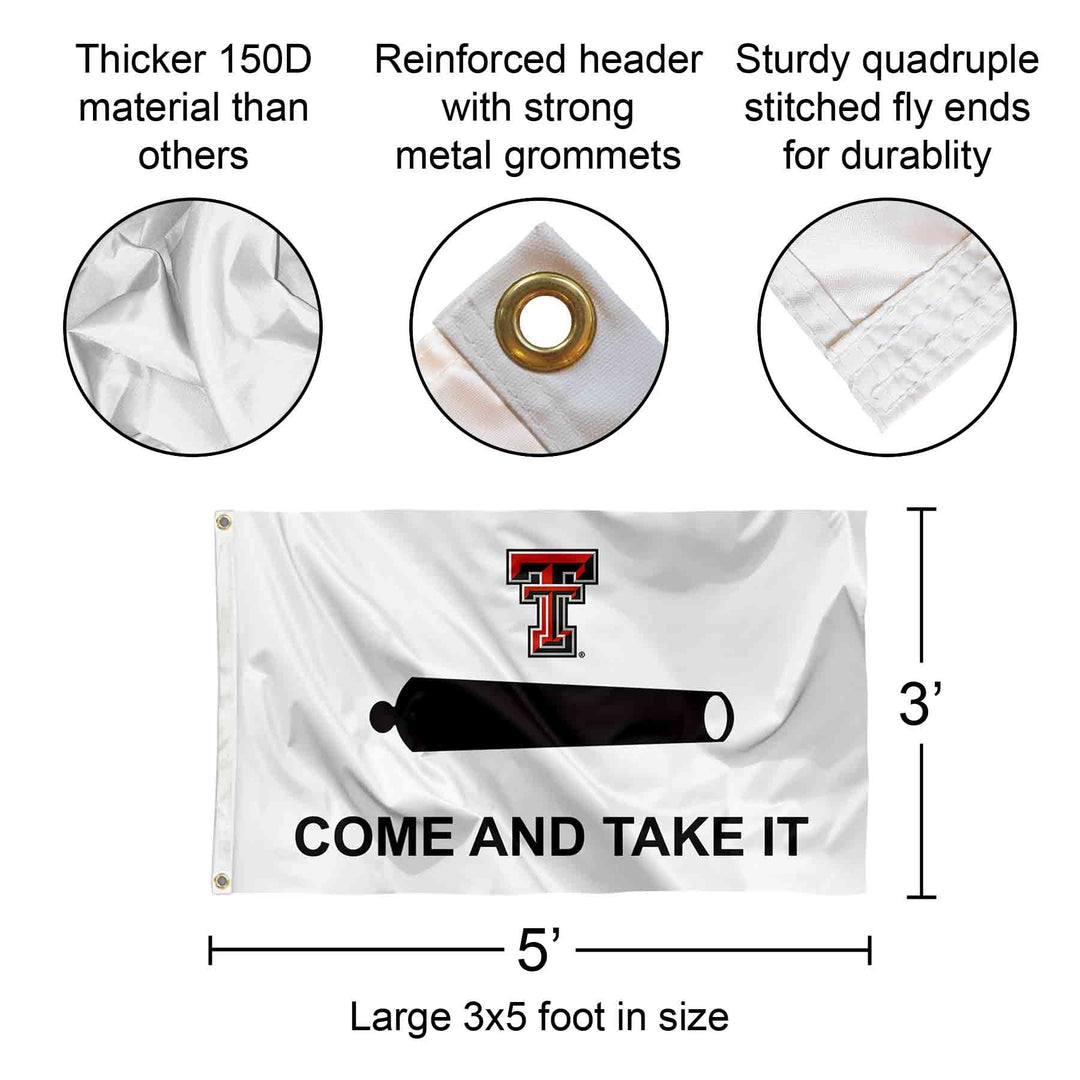 Texas Tech Come and Take It 3x5 College Flag