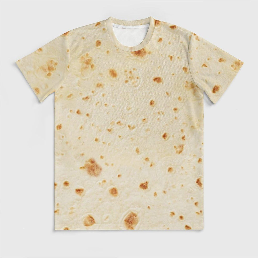 Mens Crewneck Short Sleeve T-Shirts Tortilla Tee Tops X-Large
