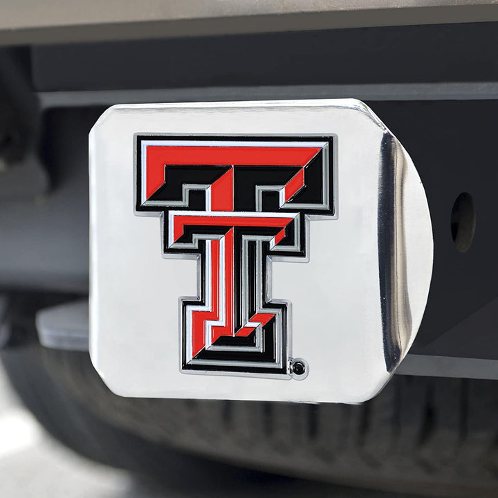 Texas Tech Red Raiders Chrome Metal Hitch Cover