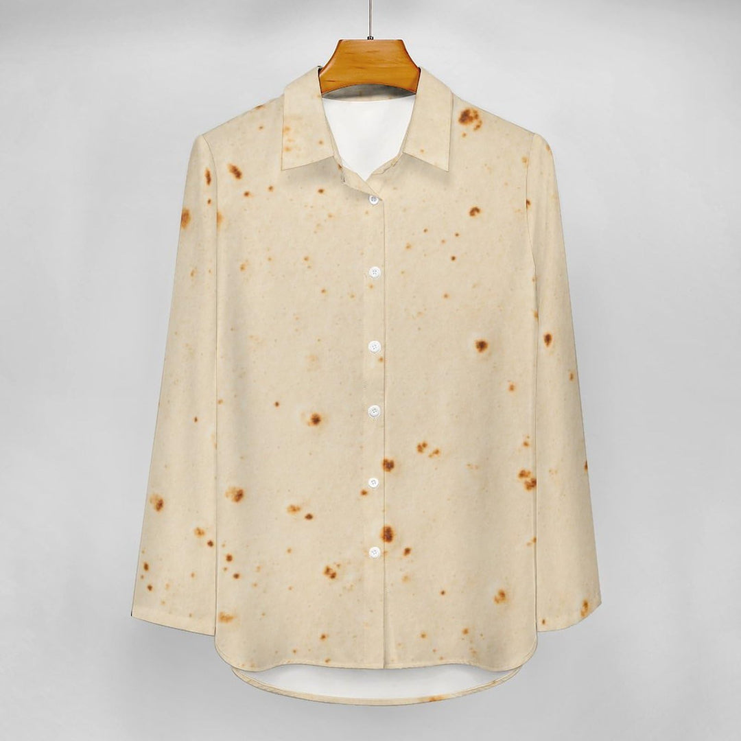 Yummy Tortilla Shirts for Women Casual Spring Summer Vacation Tops Novelty Design Womens Blouses S