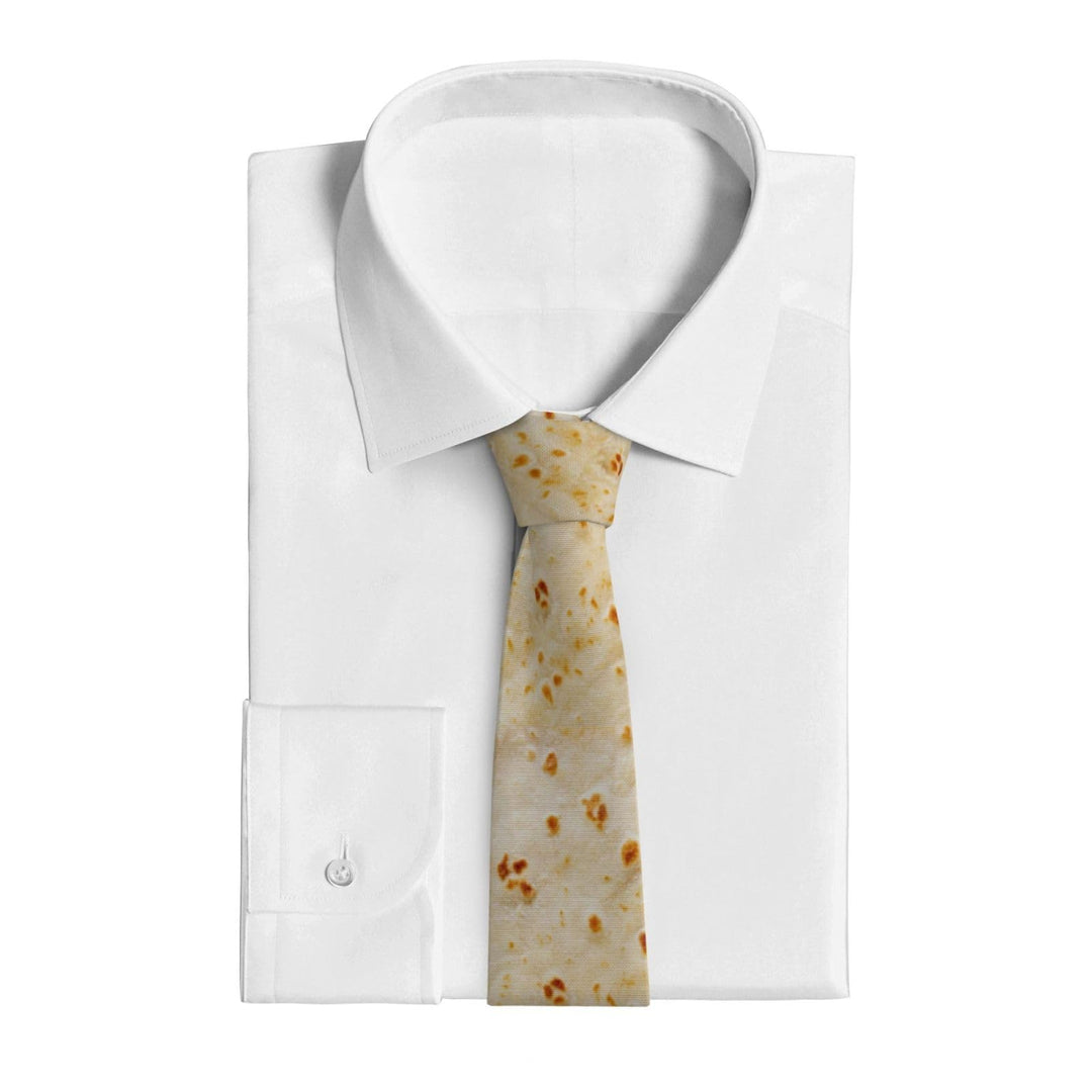 Tortilla Realistic Neck Tie Print Men Necktie For Christmas Weddings Party Valentine&