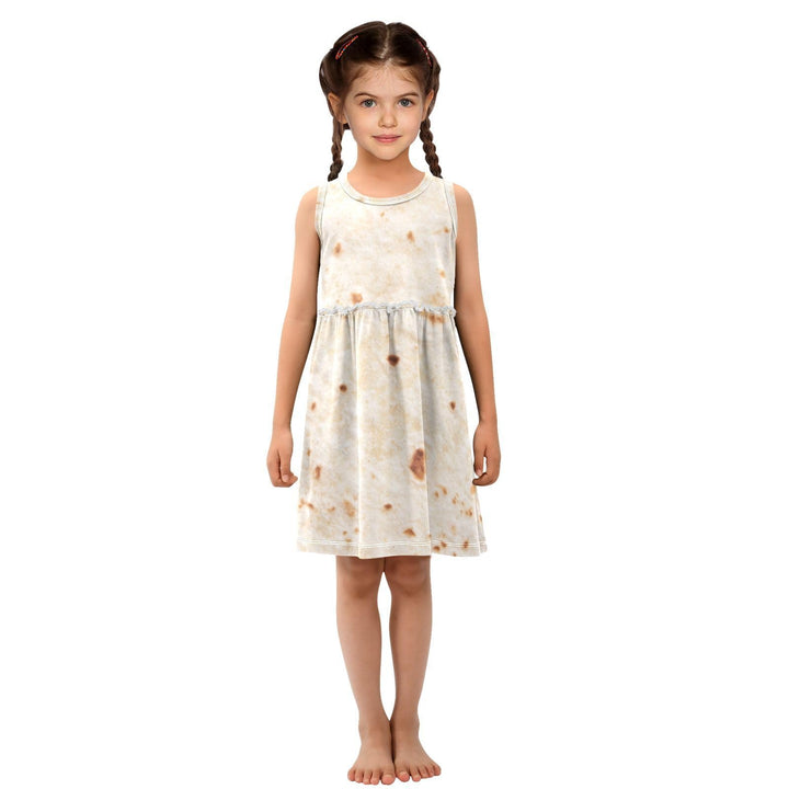 Tortilla Retro Girls Casual Dress Cotton Summer Clothes for Kids