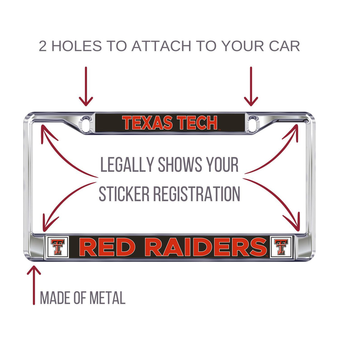 Decorvo Texas Tech License Plate Frame - Car Truck Accessory