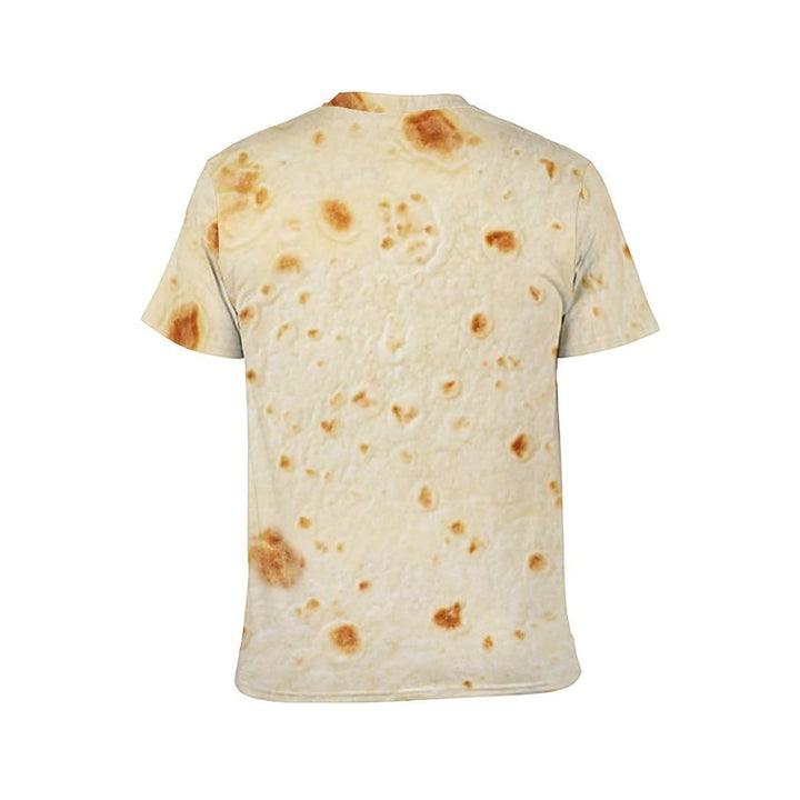 Crewneck Short Sleeve Shirt Tortilla Pattern