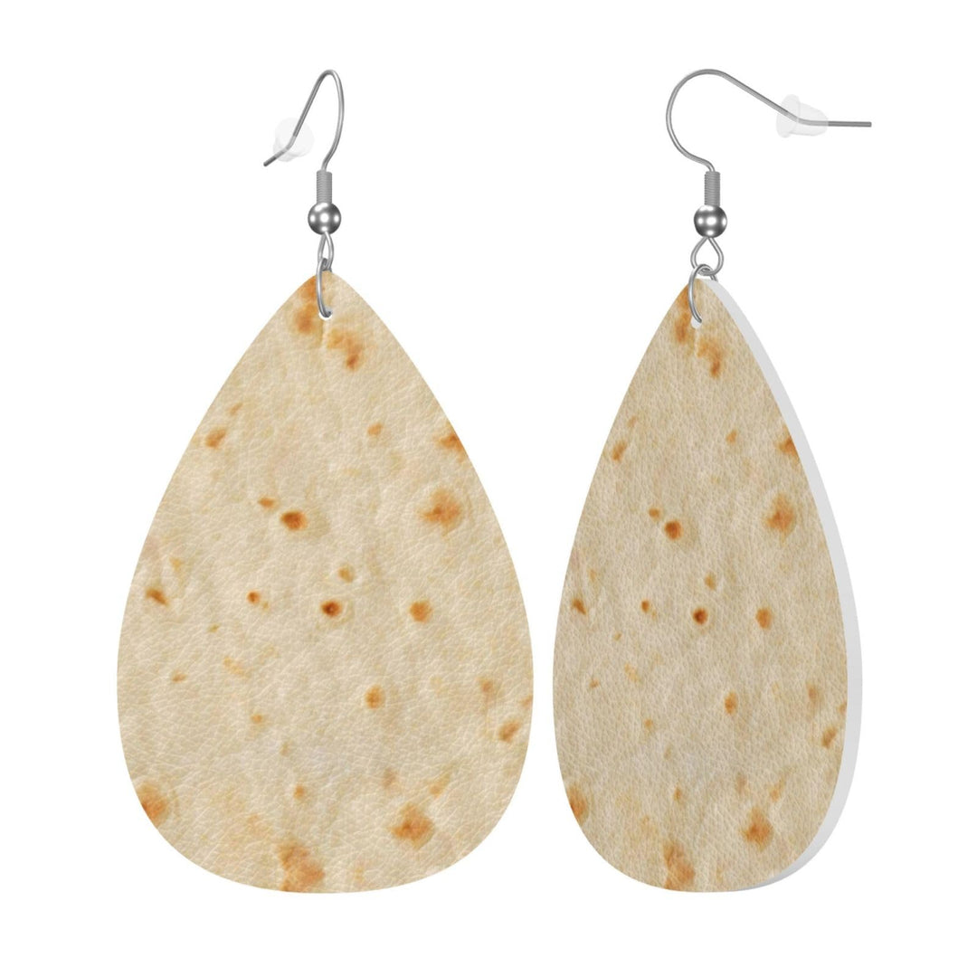 Tortilla Earrings Teardrop Earrings Lightweight Dangle for Women Gifts Dainty Jewelry