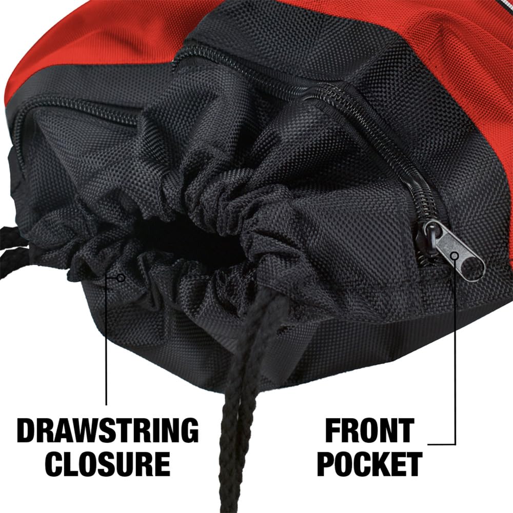 Campus Lab Texas Tech University Primary Logo Drawstring Backpack Sports Bag Sackpack, Perfect for Gym, Yoga, Practice or Travel