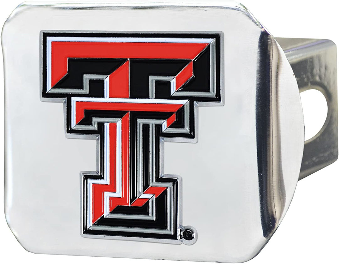Texas Tech Red Raiders Chrome Metal Hitch Cover