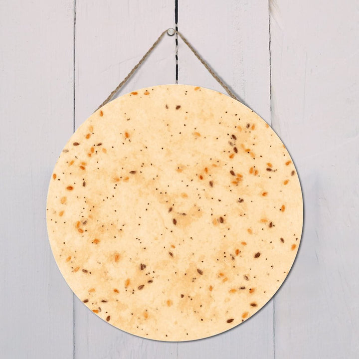 Rustic Wood Signs Tortilla Hanging Wooden Sign 12x12in Round Rustic Farmhouse Home Decor Home Wall Art Decor Wood Plaque Kitchen Decor
