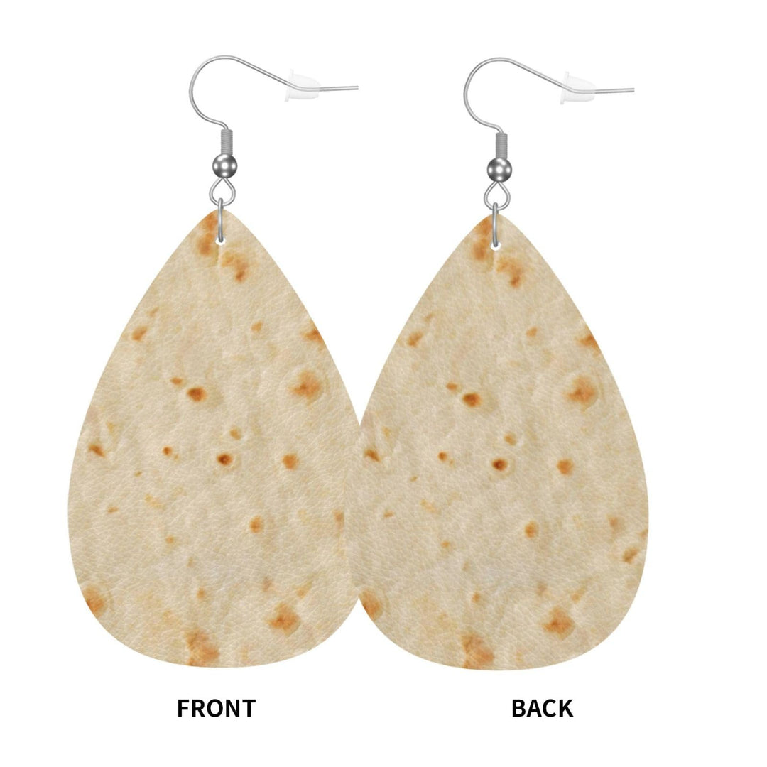 Tortilla Earrings Teardrop Earrings Lightweight Dangle for Women Gifts Dainty Jewelry