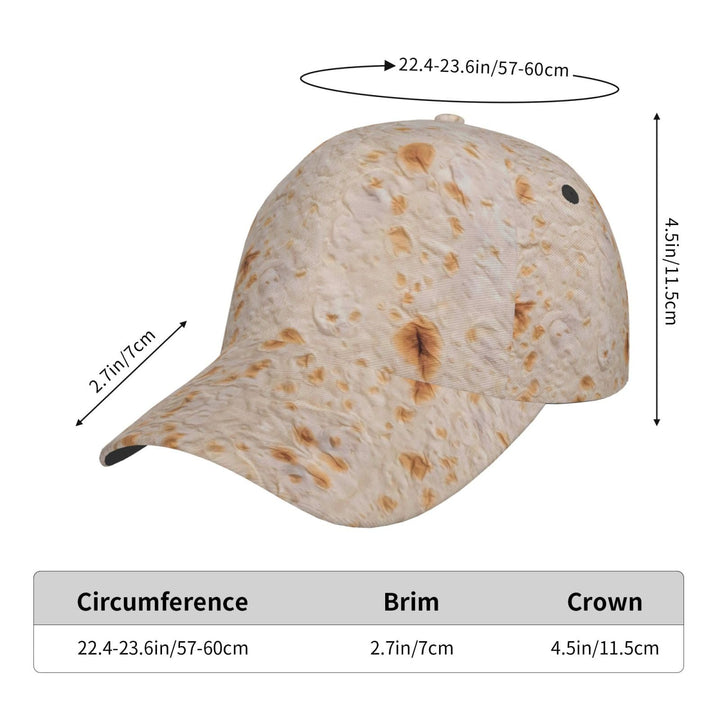 Baseball Cap Women Men Tortilla Adjustable Fashion Hat