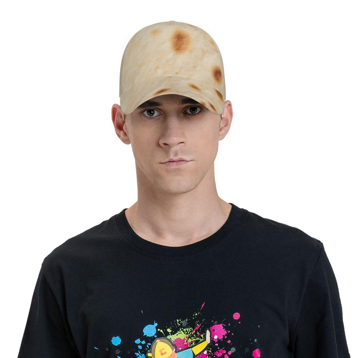 Tortilla Adjustable Dad Hat for Men Women, Curved Brim Casual Cap and Casual Wear