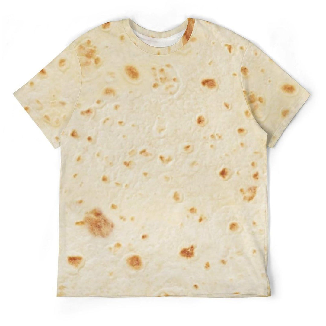 Crewneck Short Sleeve Shirt Tortilla Pattern