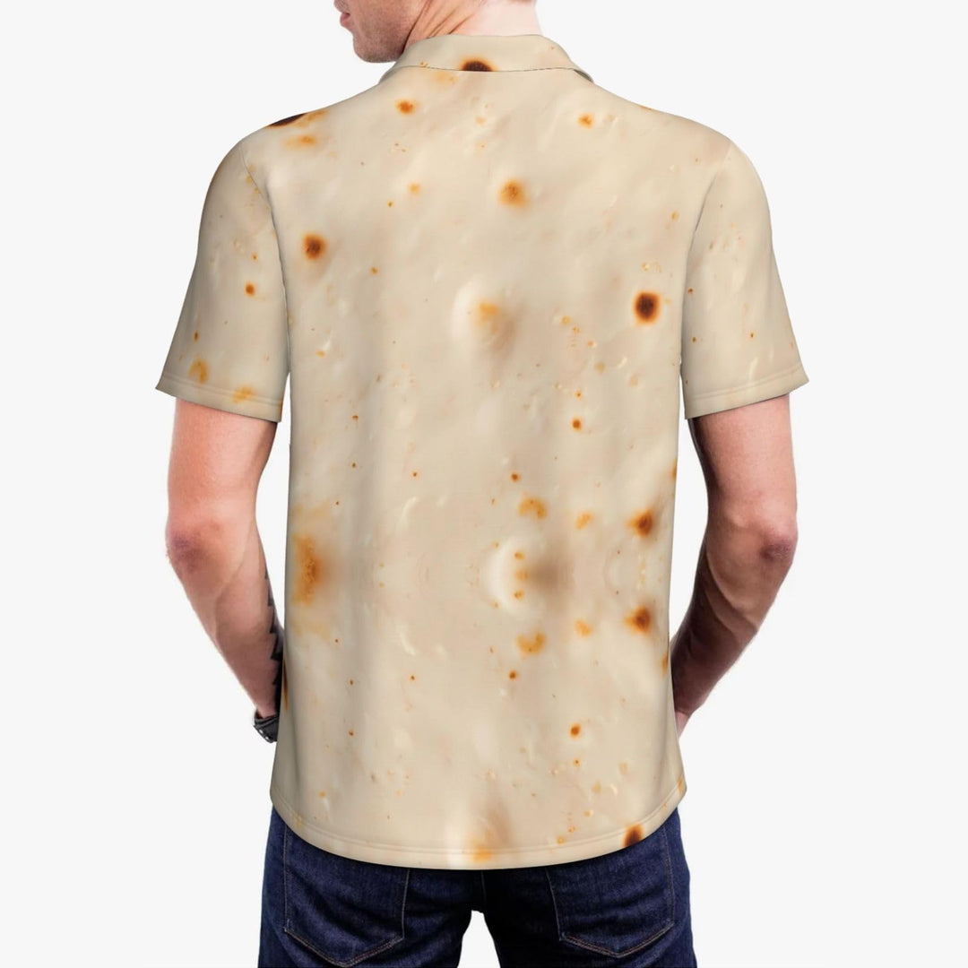 Tortilla Mens Casual Short-Sleeved Shirt Summer Beach Button Down Tops
