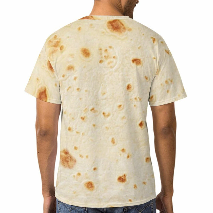 Crewneck Short Sleeve Shirt Tortilla Pattern