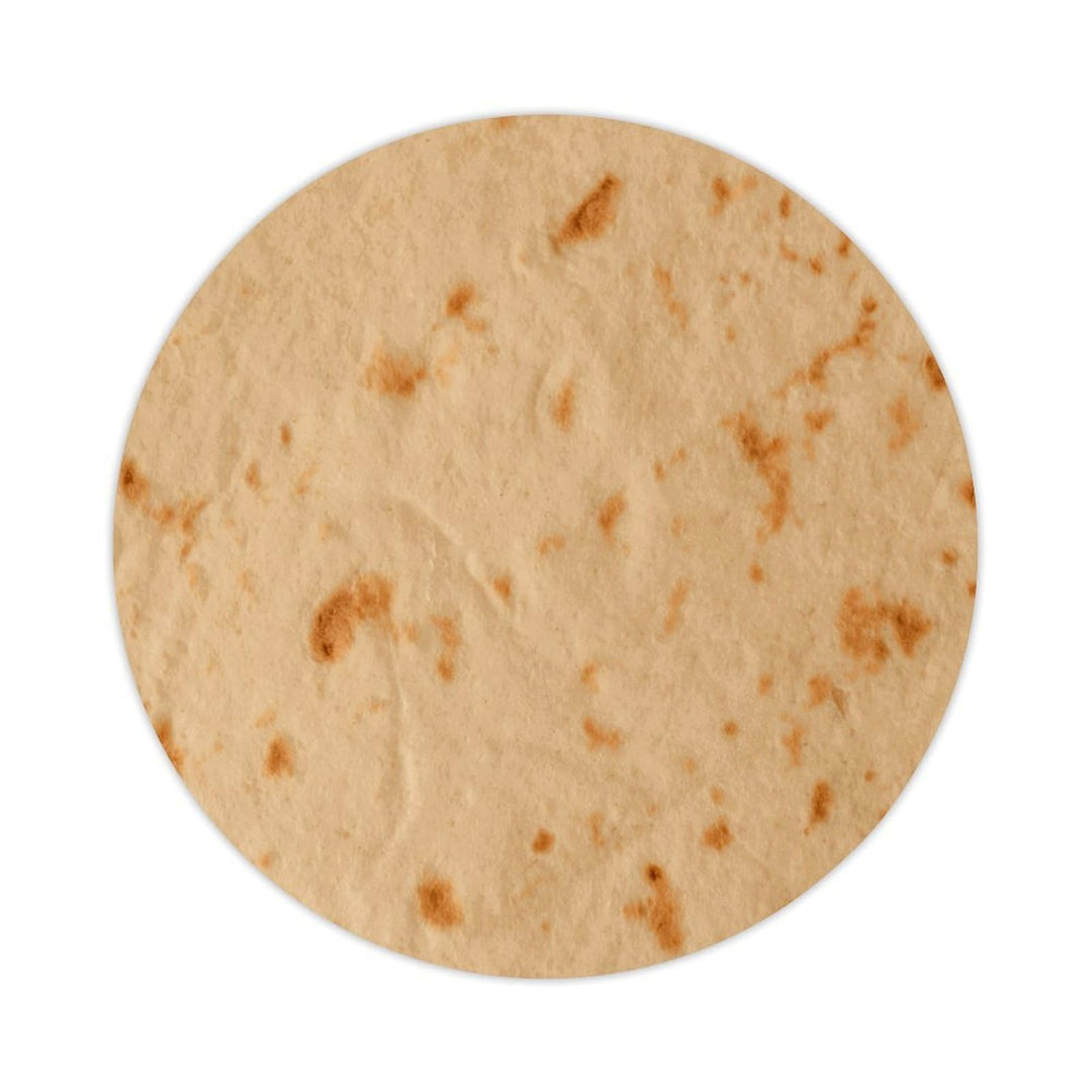 Tortilla Round Stickers Decals Foodie Gift Round Labels Stickers Kitchen Decor Food Tortillas Burrito Vinyl Round Sticker Decal for Baking Card Gift Wrapping 2inch 100PCS