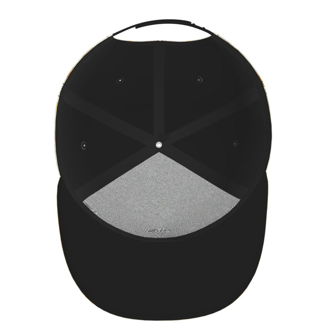 Tortilla Flat Brim Hat Adjustable Snapback Cap for Men Women Baseball Cap Hip Hop Style Black