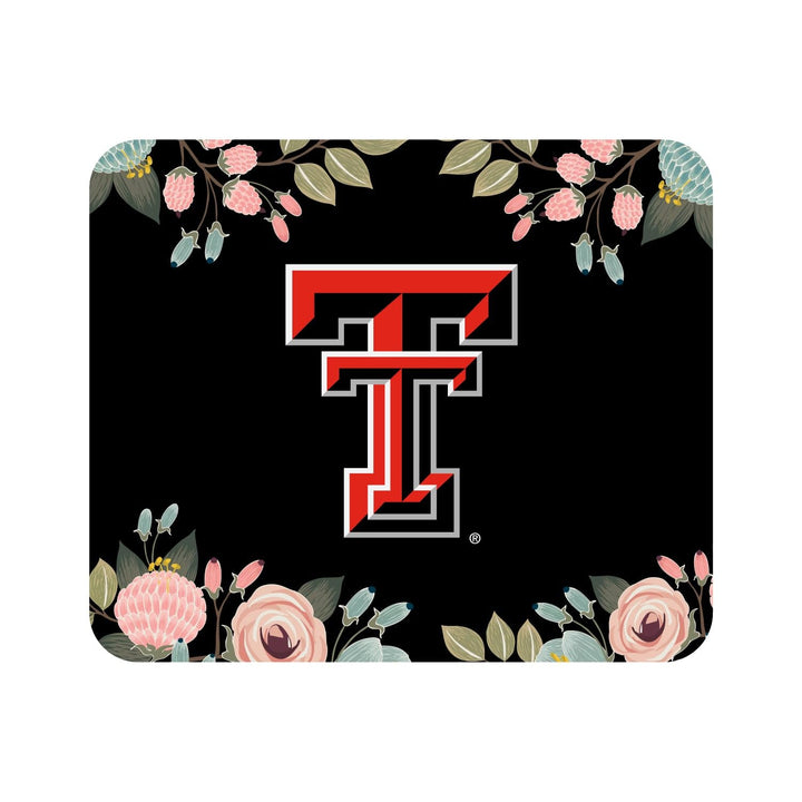 Mouse Pad, Fabric, Texas Tech University Standard/Floral Pink