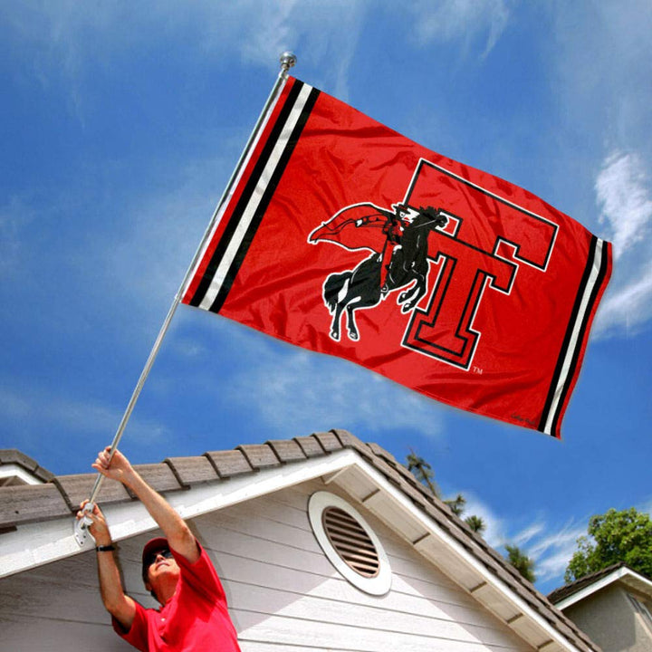 College Flags &amp; Banners Co. Texas Tech Red Raiders Vintage Retro Throwback 3x5 Banner Flag