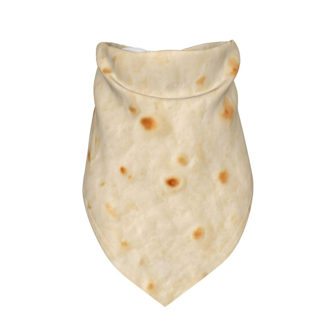 Tortilla Bandana for Dogs, Adjustable Decorative Triangular Pet Scarf for Holidays, Photos &amp; Birthday Parties