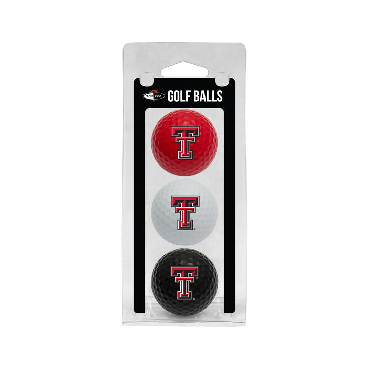 Texas Tech Red Raiders 3 Golf Ball Pack Regulation Size Golf Balls, 3 Pack