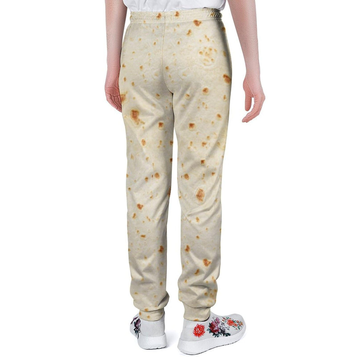 FULAOER Burrito Tortilla Pattern Printed Sports Jogging Pants Casual Long Pants with Drawstring Sweatpants Unisex L