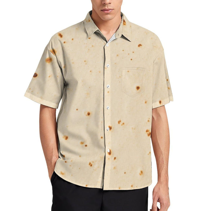 Tortilla Shirts for Men Button Down Casual Shirts with Pockets Mens Short Sleeve