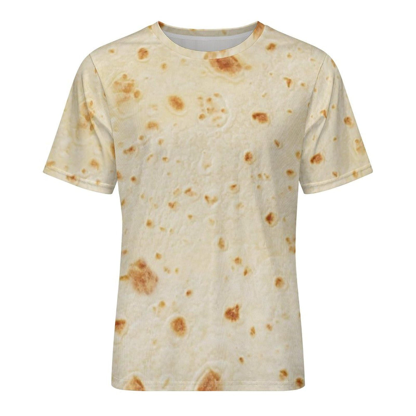 Burrito Tortilla Pattern Men's Short Sleeve Crew Neck T Shirt Summer Casual Classic Fashion XL