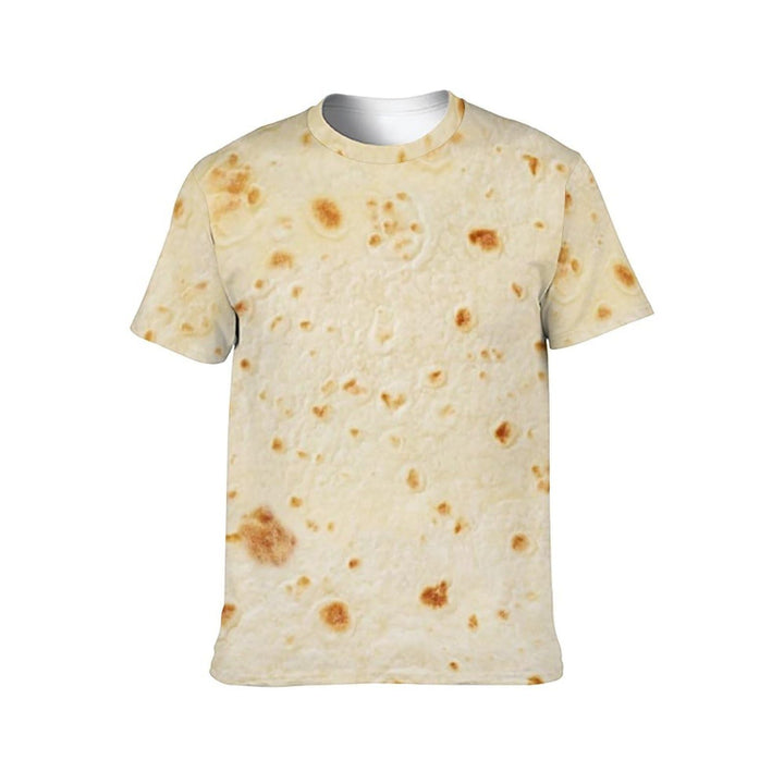 Crewneck Short Sleeve Shirt Tortilla Pattern