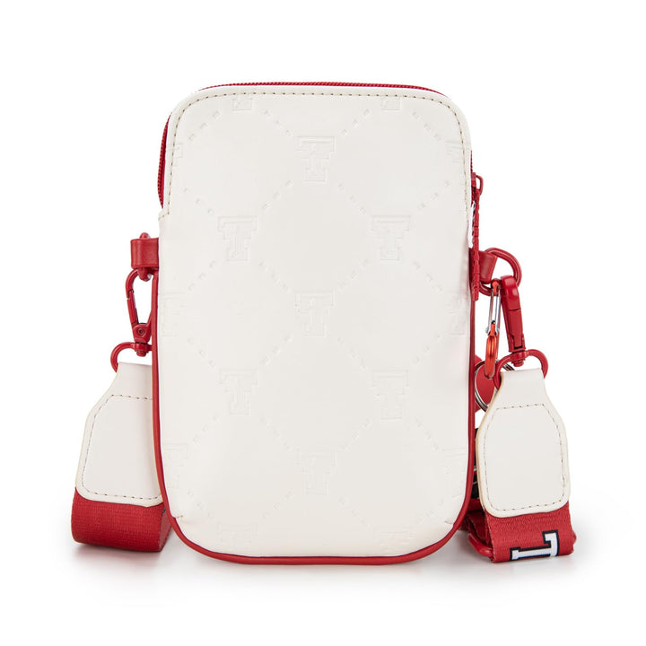 Texas Tech Crossbody Bag with RFID Blocking Card Slot, Adjustable Strap Crossbody Purse for Women, Multi Pocket Handbag for Gifts, Game Day | Beige, NC-TTU015BG