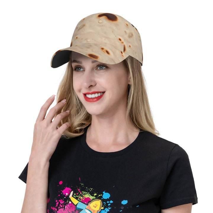 Tortilla Print Adjustable Dad Hat for Men Women, Curved Brim Casual Cap