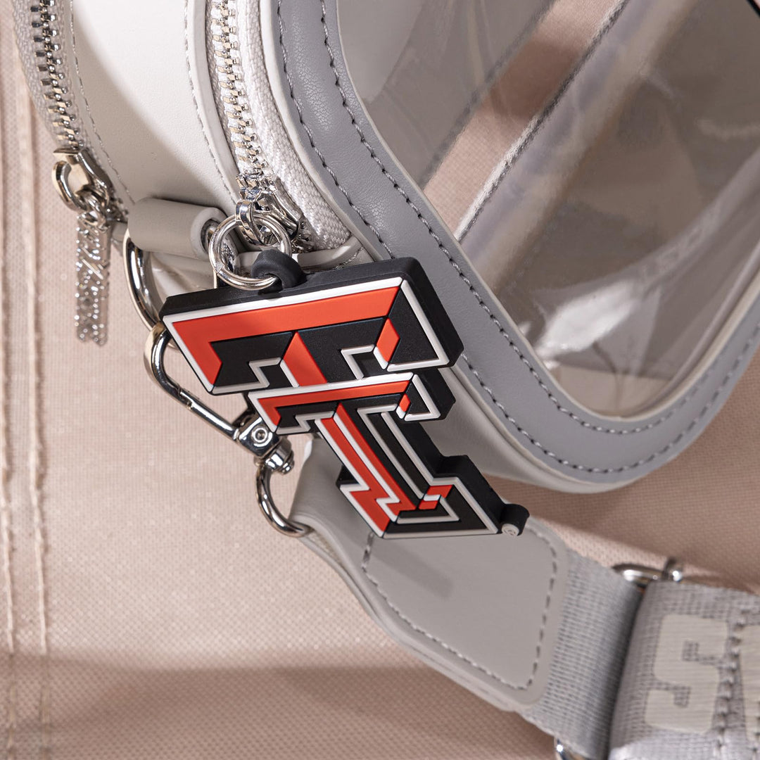 Texas Tech Clear Bag for Stadium Events Clear Purse with Removable Strap, Women Clear Crossbody Bag with Team Logo, Transparent Shoulder Purses for Fans Gifts, Game Day | NC-TTU016GY