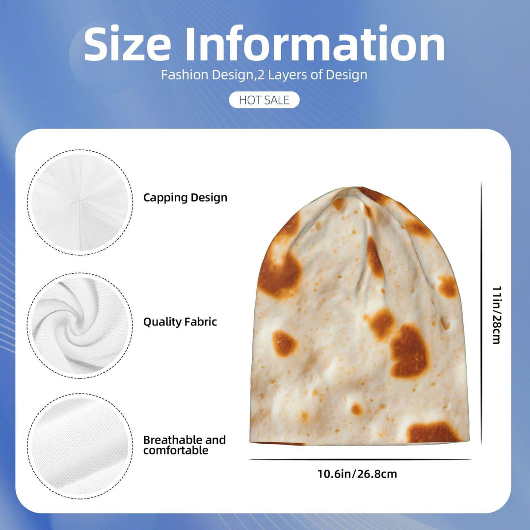 Tortilla for Beanie for Men Women Warm Knit Hat Winter Beanies Hats Skull Cap