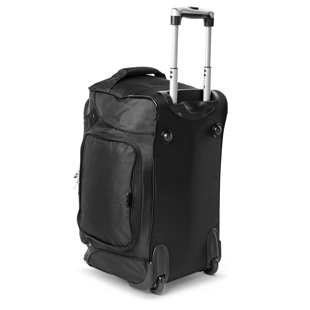 Texas Tech University Red Raiders Lightweight 22-inch Wheeled Duffel Bag with Telescopic Handle - Perfect Overnight Bag for Travel, Weekend Getaways, Airports, Gym, and Commuting