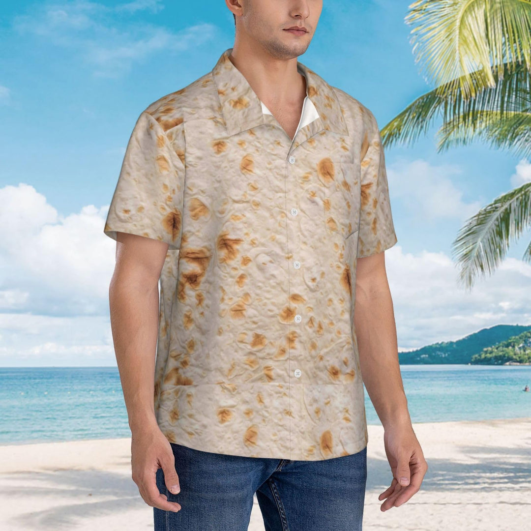 Tortilla Hawaiian Shirt Men Casual Shortsleeve Beach Party