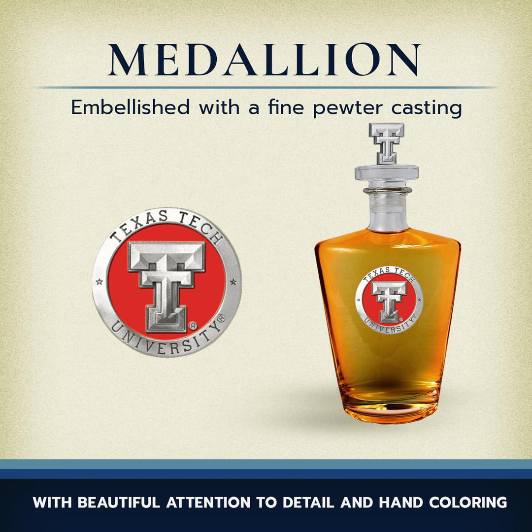 Texas Tech University Royal Decanter with 3D Stopper 30 OZ